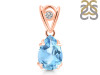 Blue Topaz Pendant BTZ-RDP-752-V-LOOP.