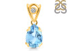 Blue Topaz Pendant BTZ-RDP-752-V-LOOP.