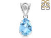 Blue Topaz Pendant BTZ-RDP-752-V-LOOP.