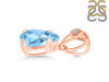 Blue Topaz Pendant BTZ-RDP-752-V-LOOP.