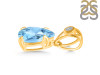 Blue Topaz Pendant BTZ-RDP-752-V-LOOP.