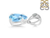 Blue Topaz Pendant BTZ-RDP-752-V-LOOP.