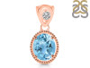 Blue Topaz Pendant BTZ-RDP-755-V-LOOP.