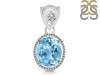 Blue Topaz Pendant BTZ-RDP-755-V-LOOP.