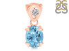Blue Topaz Pendant BTZ-RDP-762-V-LOOP.