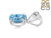 Blue Topaz Pendant BTZ-RDP-762-V-LOOP.