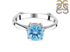 Blue Topaz & White Topaz Ring BTZ-RDR-1786.