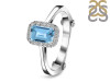 Blue Topaz & White Topaz Ring BTZ-RDR-1787.