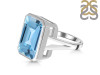 Blue Topaz Ring BTZ-RDR-1847.