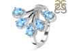Blue Topaz Ring BTZ-RDR-2062.