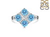 Blue Topaz Ring BTZ-RDR-2068.