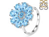 Blue Topaz Ring BTZ-RDR-2078.