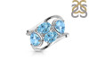 Blue Topaz Ring BTZ-RDR-2081.