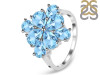 Blue Topaz Ring BTZ-RDR-2088.