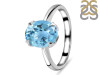 Blue Topaz Ring BTZ-RDR-2092.