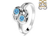 Blue Topaz Ring BTZ-RDR-21.