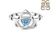 Blue Topaz Triquetra Ring BTZ-RDR-2142.