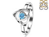 Blue Topaz Triquetra Ring BTZ-RDR-2142.