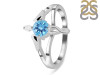 Blue Topaz Angel Ring BTZ-RDR-2150.