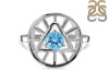 Blue Topaz Illuminati Ring BTZ-RDR-2158.