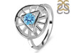 Blue Topaz Illuminati Ring BTZ-RDR-2158.