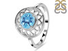 Blue Topaz Ring BTZ-RDR-2162.