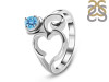 Blue Topaz OM Ring BTZ-RDR-2165.