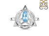 Blue Topaz Triquetra Ring BTZ-RDR-2166.