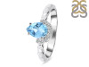 Blue Topaz & White Topaz Ring BTZ-RDR-2192.