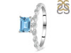 Blue Topaz & White Topaz Ring BTZ-RDR-2199.