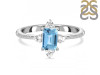 Blue Topaz & White Topaz Ring BTZ-RDR-2210.