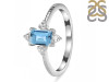 Blue Topaz & White Topaz Ring BTZ-RDR-2210.
