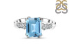 Blue Topaz & White Topaz Ring BTZ-RDR-2215.
