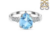 Blue Topaz & White Topaz Ring BTZ-RDR-2216.