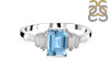Blue Topaz & White Topaz BTZ-RDR-2249.