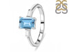 Blue Topaz & White Topaz Ring BTZ-RDR-2251.