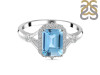 Blue Topaz & White Topaz Ring BTZ-RDR-2252.