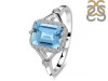 Blue Topaz & White Topaz Ring BTZ-RDR-2252.