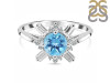 Blue Topaz & White Topaz Ring BTZ-RDR-2264.