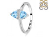 Blue Topaz & White Topaz Ring BTZ-RDR-2266.