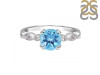 Blue Topaz & White Topaz Ring BTZ-RDR-2269.