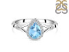 Blue Topaz & White Topaz Ring BTZ-RDR-2271.