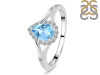 Blue Topaz & White Topaz Ring BTZ-RDR-2271.