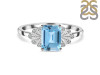 Blue Topaz & White Topaz Ring BTZ-RDR-2272.