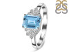 Blue Topaz & White Topaz Ring BTZ-RDR-2272.