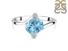 Blue Topaz & White Topaz Ring BTZ-RDR-3264.