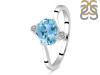 Blue Topaz & White Topaz Ring BTZ-RDR-3264.