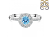Blue Topaz Ring BTZ-RDR-2281.