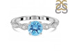 Blue Topaz & White Topaz Ring BTZ-RDR-2288.