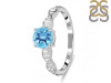 Blue Topaz & White Topaz Ring BTZ-RDR-2288.